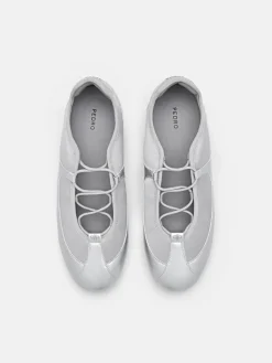 Eclipse Satin Sneakers - Silver