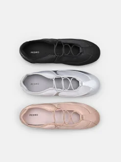 Eclipse Satin Sneakers - Silver