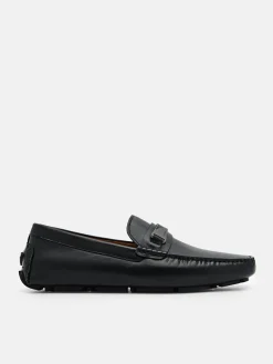 Edge Leather Driving Shoes - Black