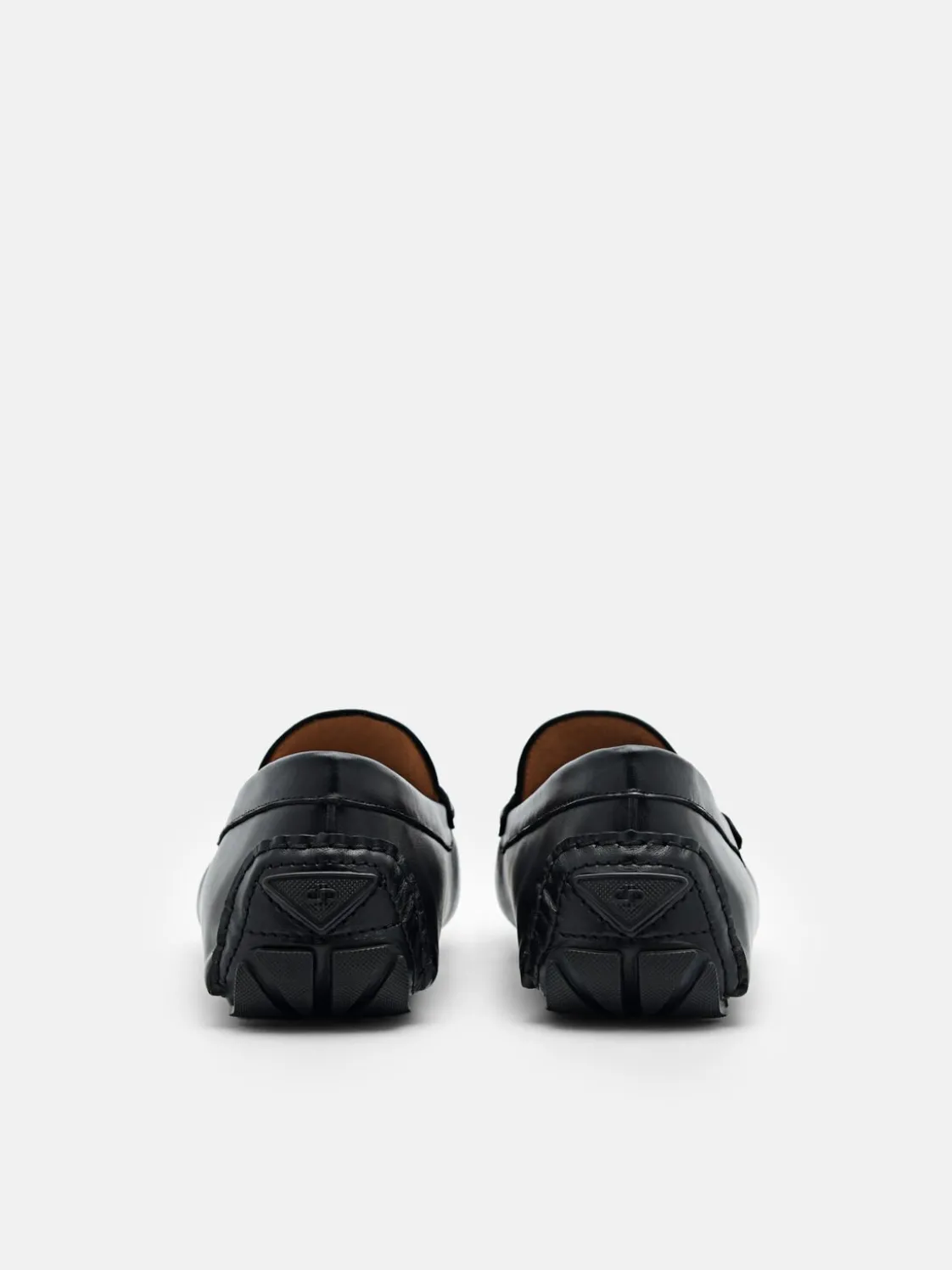 Edge Leather Driving Shoes - Black