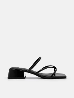 Effie Heel Sandals - Black