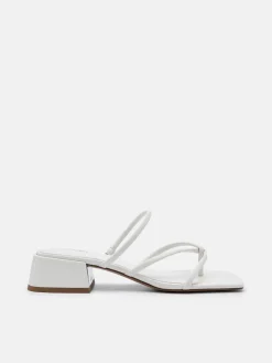 Effie Heel Sandals - Chalk