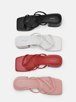 Effie Heel Sandals - Chalk