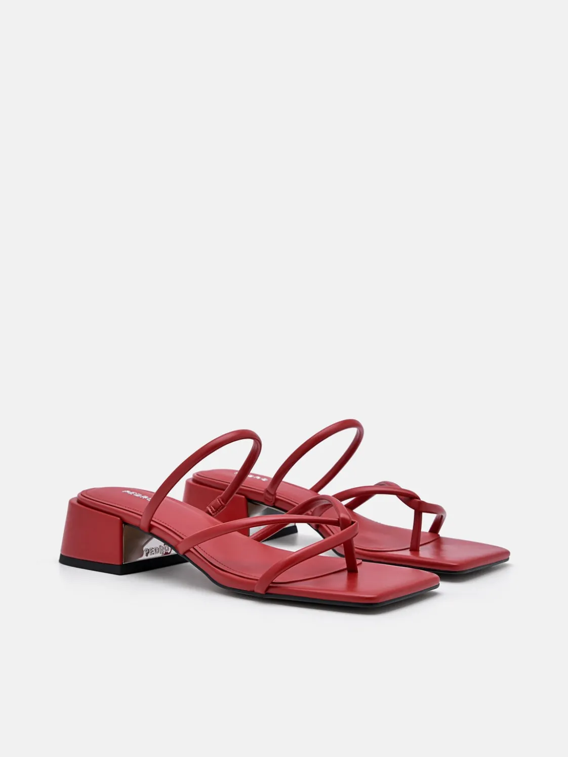 Effie Heel Sandals - Red