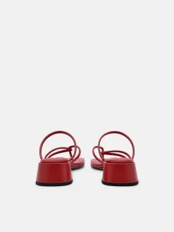 Effie Heel Sandals - Red
