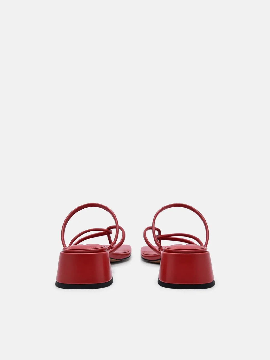 Effie Heel Sandals - Red