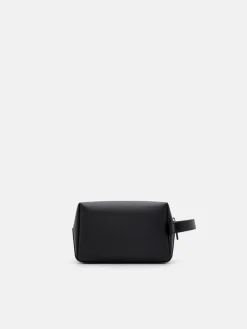 Embossed Leather Pouch - Black
