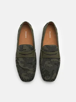 Fabric Penny Driving Shoes - Multi