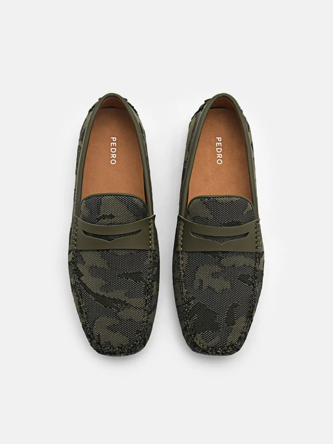 Fabric Penny Driving Shoes - Multi