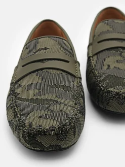 Fabric Penny Driving Shoes - Multi