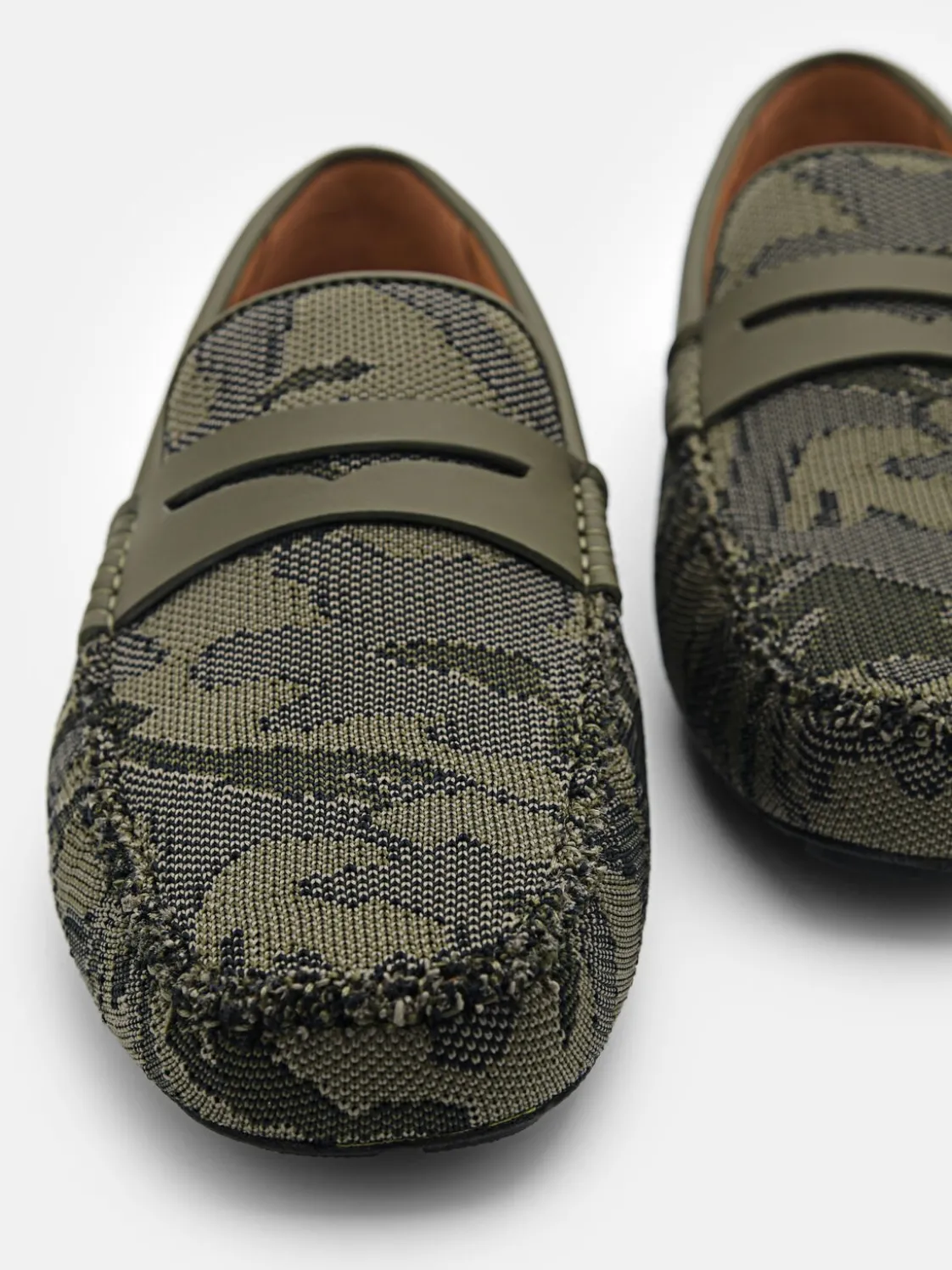 Fabric Penny Driving Shoes - Multi