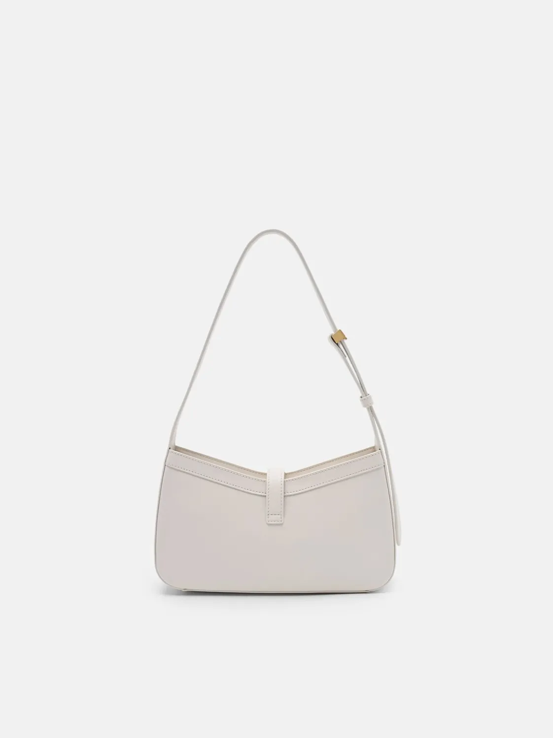 Farida Leather Shoulder Bag - Chalk