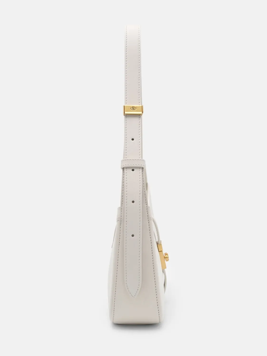Farida Leather Shoulder Bag - Chalk