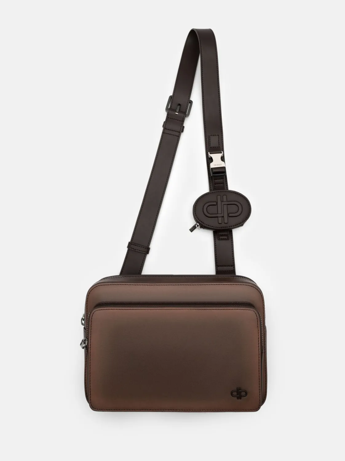 Flynn Leather Crossbody Bag - Dark Brown