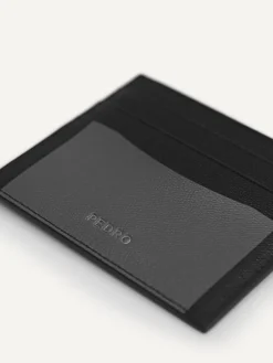 Full-Grain Leather Cardholder - Black