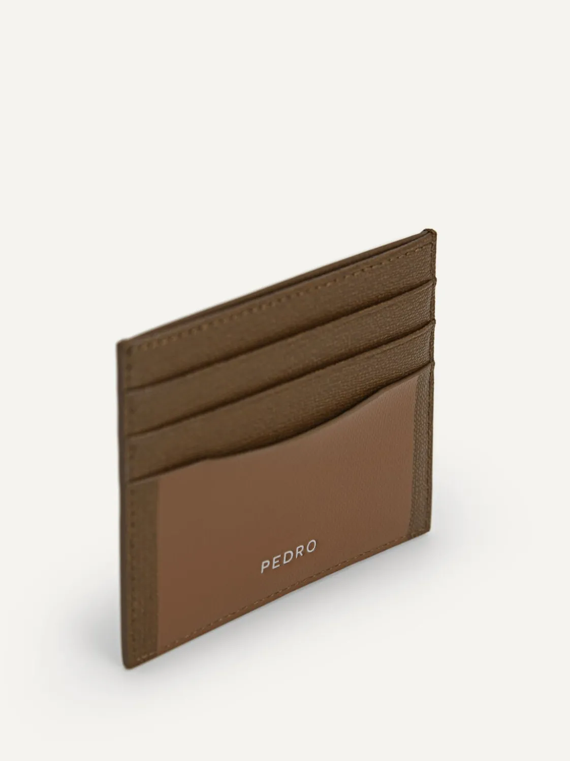 Full-Grain Leather Cardholder - Dark Brown