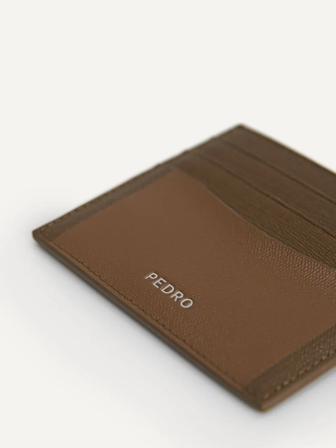 Full-Grain Leather Cardholder - Dark Brown