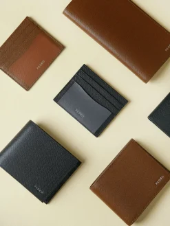 Full-Grain Long Leather Wallet - Dark Brown