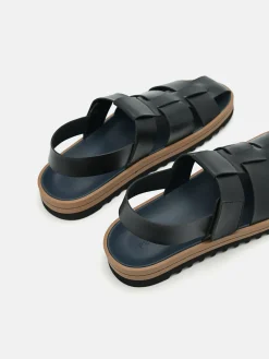 George Caged Sandals - Black