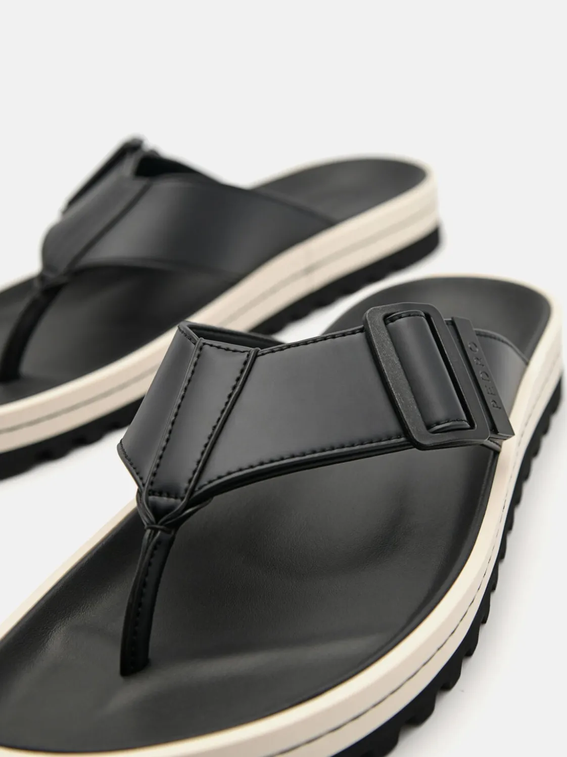 George Thong Sandals - Black