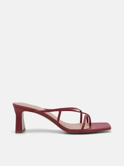 Gwyneth Heel Sandals - Red
