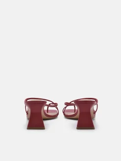Gwyneth Heel Sandals - Red