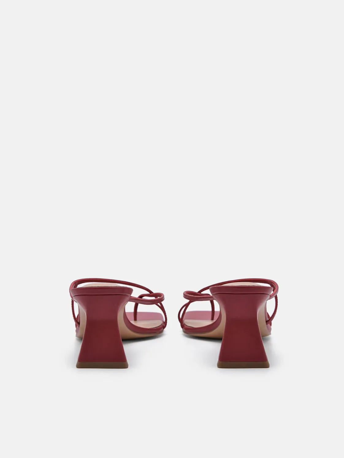 Gwyneth Heel Sandals - Red