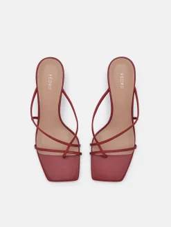 Gwyneth Heel Sandals - Red