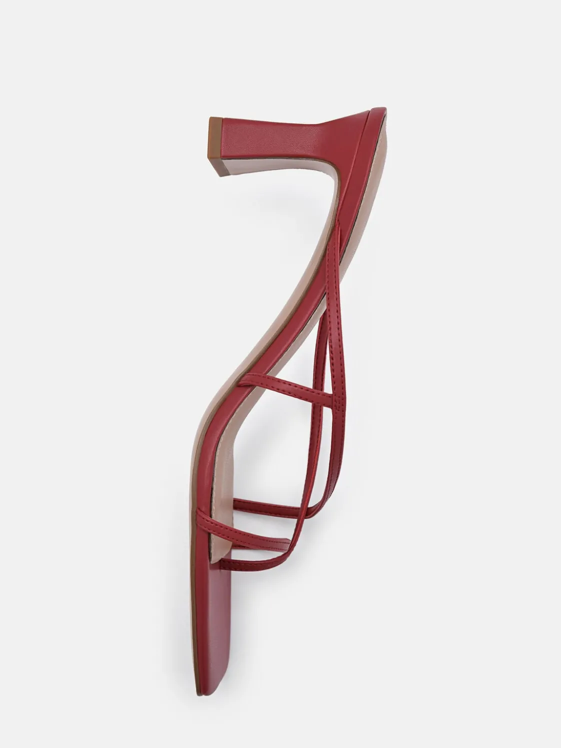 Gwyneth Heel Sandals - Red