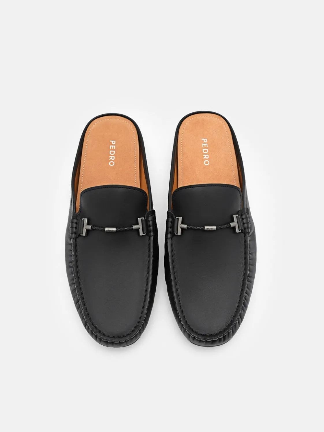 Hawser Leather Slip-On Driving Shoes - Black