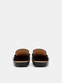 Hawser Leather Slip-On Driving Shoes - Black