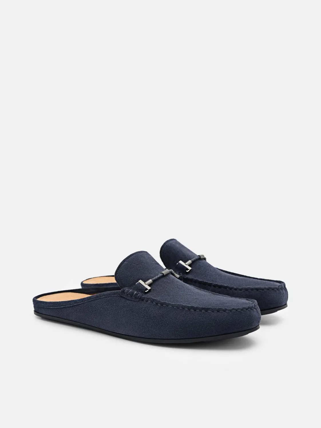 Hawser Leather Slip-On Driving Shoes - Navy