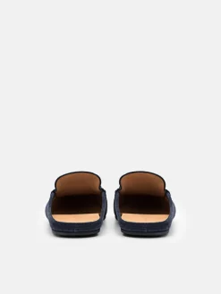 Hawser Leather Slip-On Driving Shoes - Navy