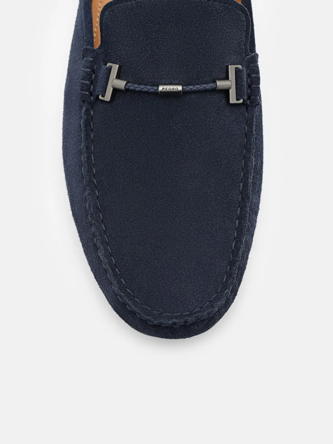 Hawser Leather Slip-On Driving Shoes - Navy