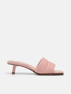 Heel Slip-On Sandals - Blush