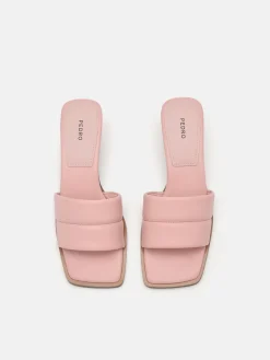 Heel Slip-On Sandals - Blush