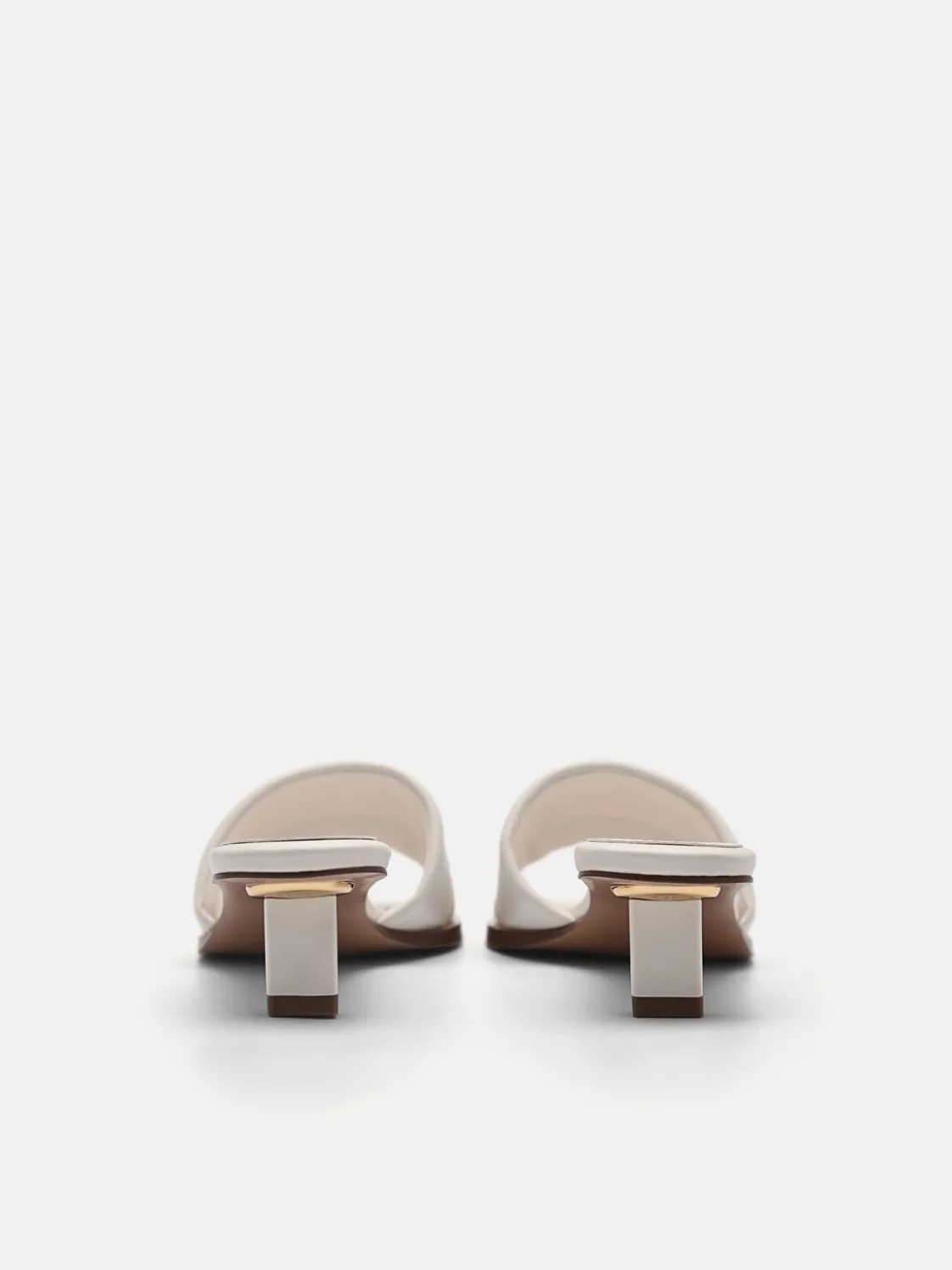 Heel Slip-On Sandals - Chalk