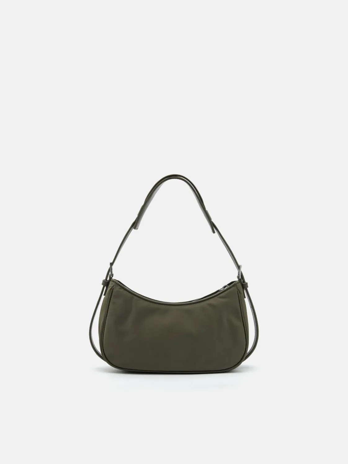 Helix Buckle Shoulder Bag - Olive