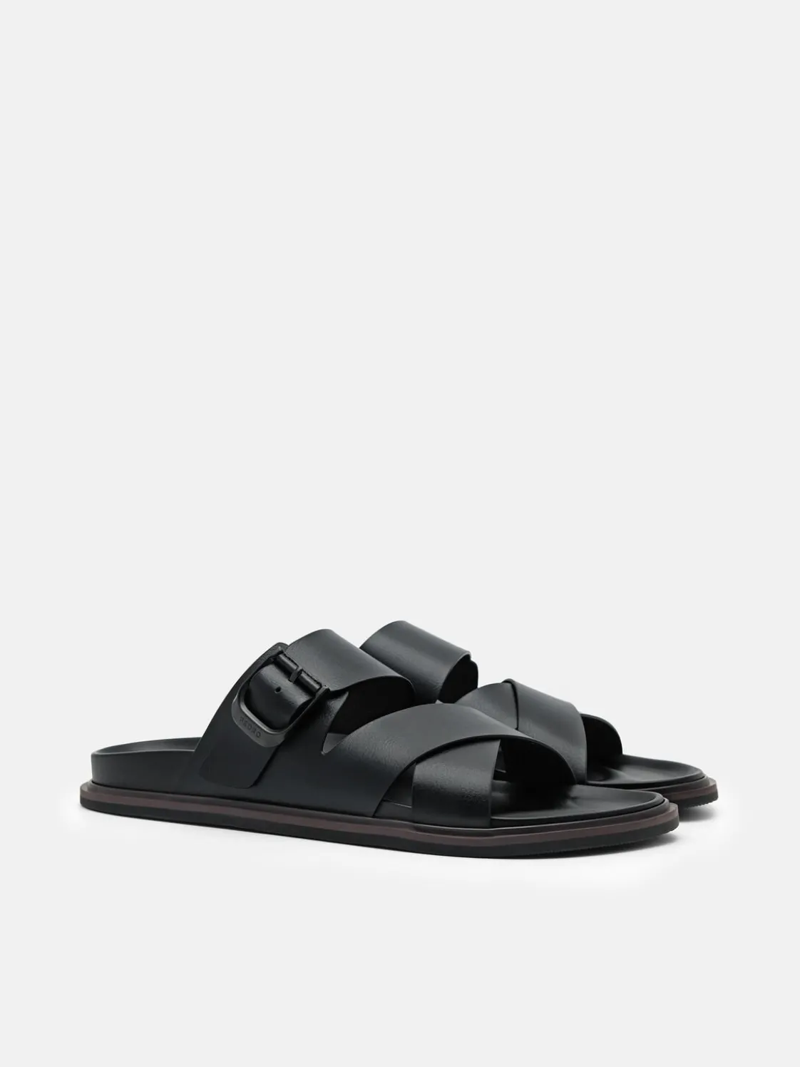 Helix Cross Sandals - Black
