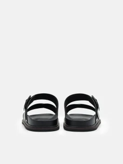 Helix Cross Sandals - Black
