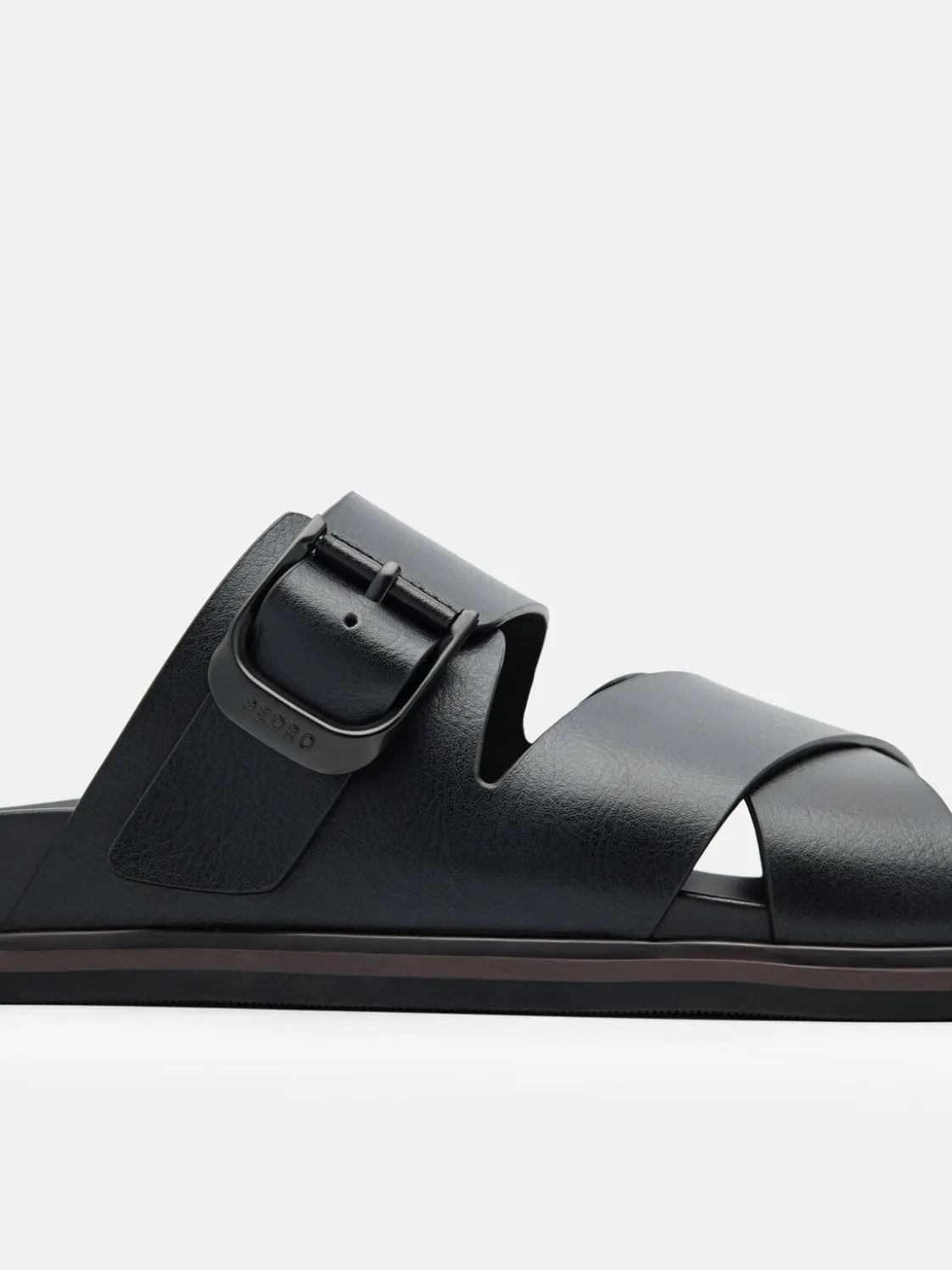 Helix Cross Sandals - Black