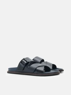 Helix Cross Sandals - Navy