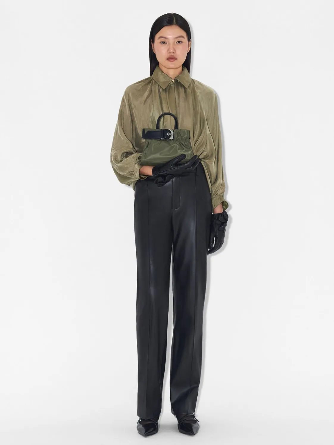 Helix Handbag - Olive