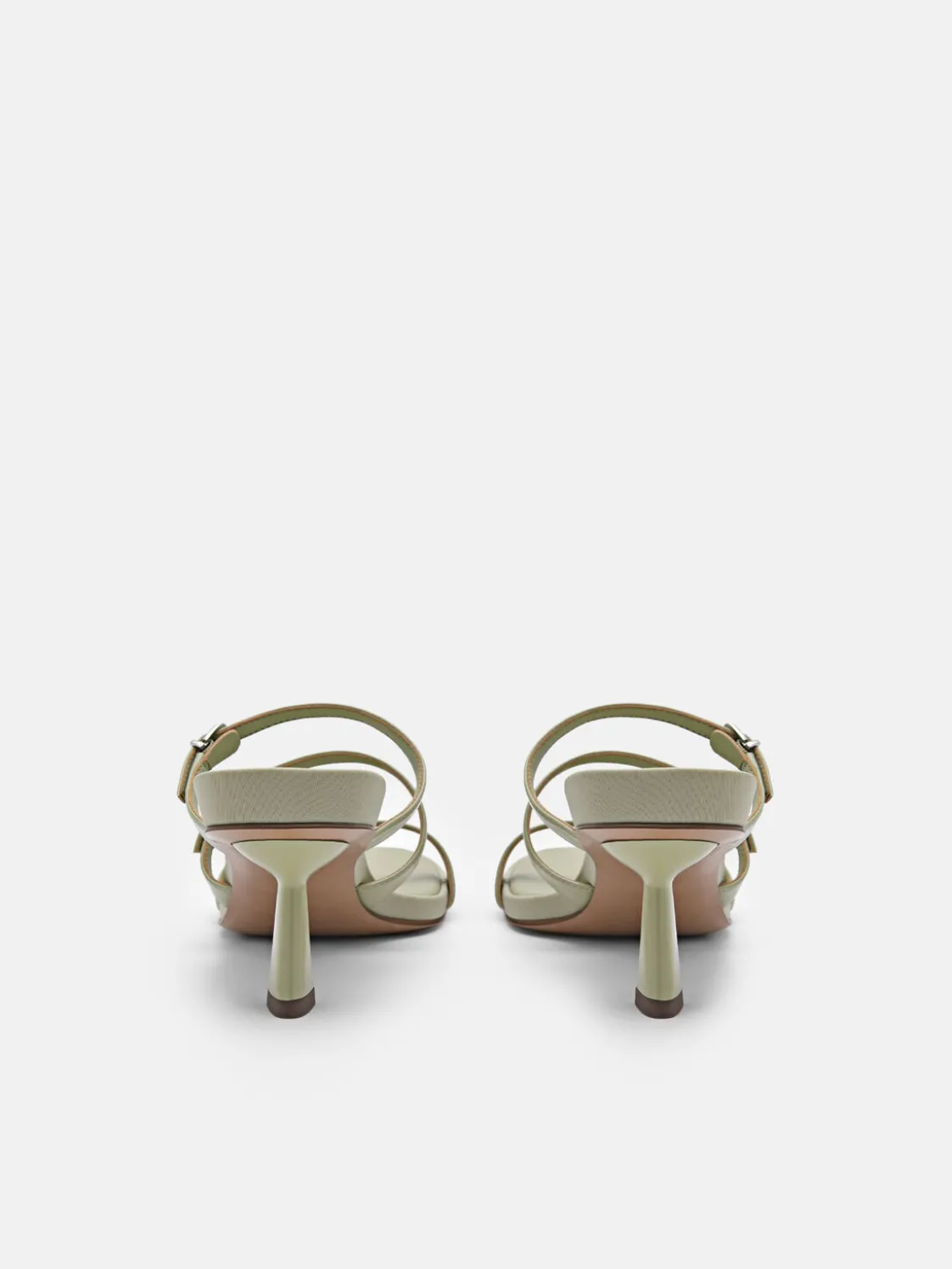 Helix Heel Sandals - Olive