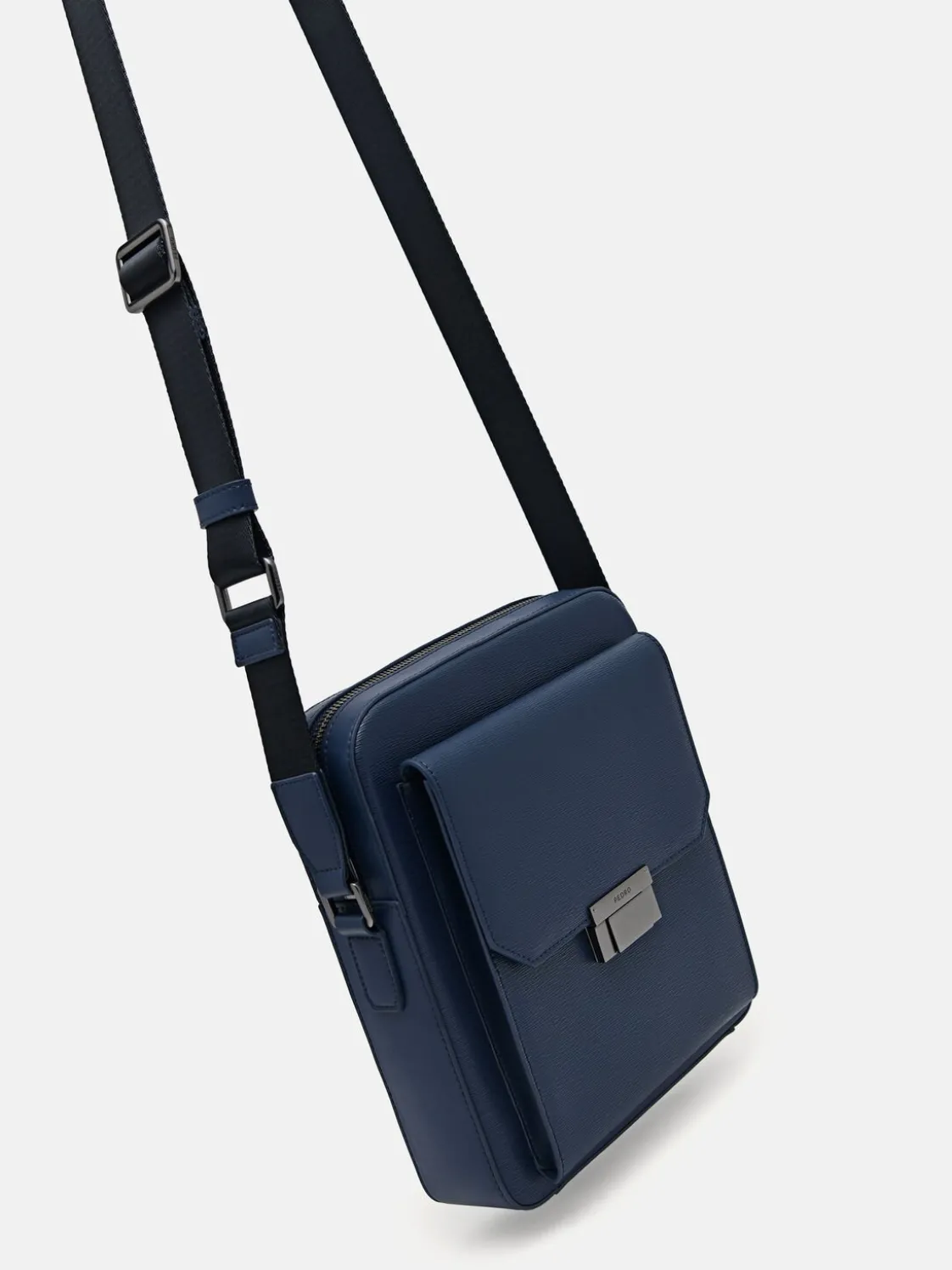 Henry Leather Sling Bag - Navy