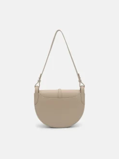 Hitch Leather Shoulder Bag - Light Taupe