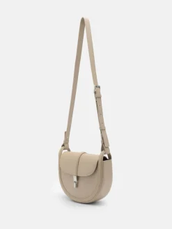 Hitch Leather Shoulder Bag - Light Taupe