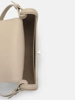 Hitch Leather Shoulder Bag - Light Taupe