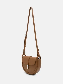 Hitch Leather Shoulder Bag - Cognac