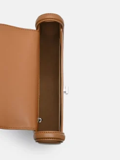 Hitch Leather Shoulder Bag - Cognac